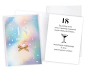 Kartki okolicznościowe i zaproszenia - Karnet Urodziny 18 - Kukartka - miniaturka - grafika 1