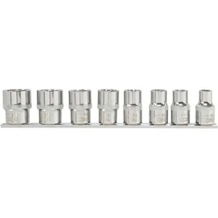NEO-TOOLS Tools zestaw nasadek Spline 10-24mm 1/2 kpl. 8cz. 08-651 - Klucze i nasadki - miniaturka - grafika 1