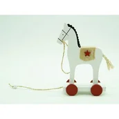 Ozdoby bożonarodzeniowe - Figurka drewniana Konik 15 cm - miniaturka - grafika 1