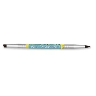 The Balm Women Empowderment! - Double-Ended Eyebrow/Eyeliner Brush - Pędzel do brwi, eyelinera, cieni TB800528 - Pędzle do makijażu - miniaturka - grafika 1