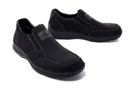 Półbuty męskie - RIEKER 05354-00 black, półbuty męskie - Rieker - miniaturka - grafika 1