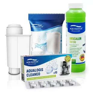 Zestaw Gaggia Aqualogis AL-Inte+, Tabletki Cleaneo 10 szt, Verde 250ml - Akcesoria i części do ekspresów do kawy - miniaturka - grafika 1