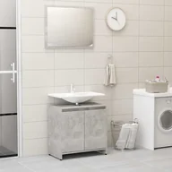 Meble łazienkowe - vidaXL vidaXL Zestaw mebli łazienkowych, szarość betonu, płyta wiórowa 8720286016022 - miniaturka - grafika 1
