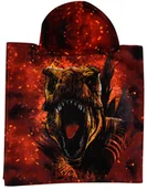 Okrycia kąpielowe dla dzieci - Ponczo ręcznik JURASSIC WORLD dla dzieci 50 x100 kaptur - miniaturka - grafika 1