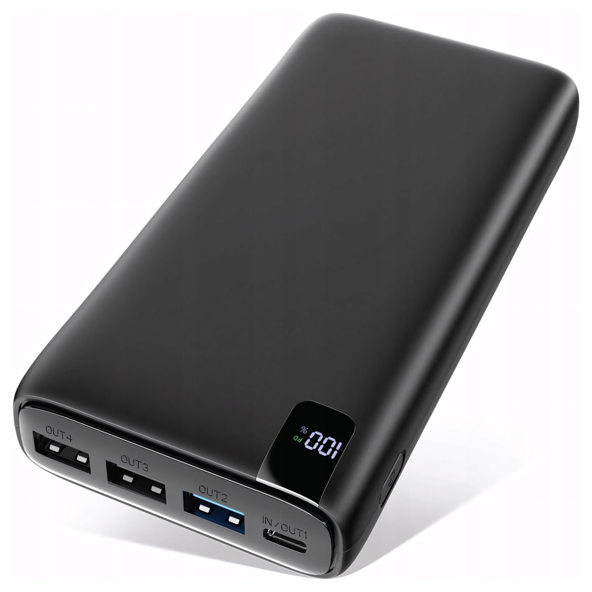 Powerbank 26800Mah Czarny Usb-C Pd Qc 3.0 22.5W Szybkie Ładowanie 3X Usb