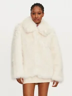 Płaszcze damskie - Vila Futro Rock 14099843 Écru Regular Fit - miniaturka - grafika 1