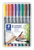Długopisy - Staedtler Lumocolor Długopis permanentny 314 szeroki, 1,0/2,5 mm - różne kolory (8 sztuk) - miniaturka - grafika 1