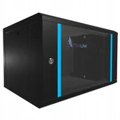 Szafy rack - Szafa ExtraLink LITE 6U 530X400 WALL-MOUNTED RACKMOUNT CABINET BLACK EX.28785 - miniaturka - grafika 1