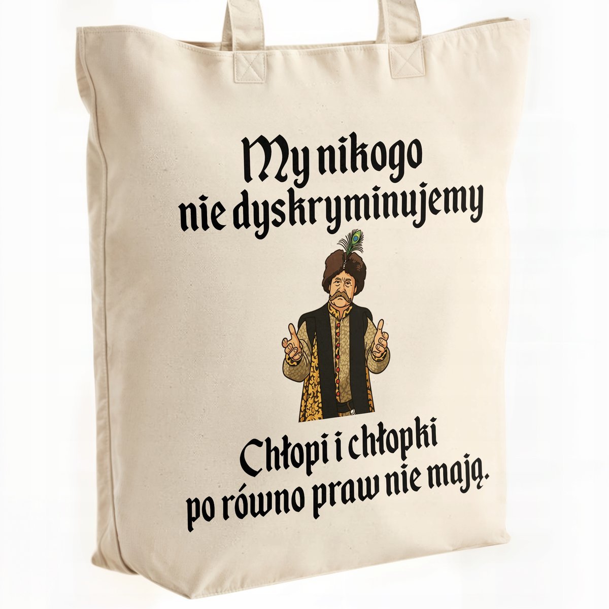 Torba bawełniana premium na zakupy 1670 My Nikogo Nie Dyskrumiujemy