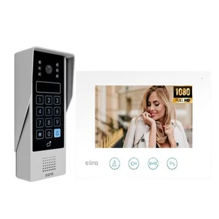 Wideodomofon EURA VDP-90A3 DELTA+ biały 7'', full hd, WiFi ,2 wejścia, szyfrator, czytnik zbliżeniowy, ahd, tuya - Wideodomofony - miniaturka - grafika 1