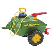 Jeździki dla dzieci - Rolly Toys Cysterna Przyczepa do traktorka Zielona z opryskiwaczem 122868 - miniaturka - grafika 1