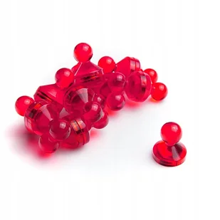 Magnes na lodówkę, biurowy 21x26 Czerwony - Magnesy - miniaturka - grafika 1