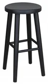 Taborety i hokery - Taboret Barowy 60 cm Bukowy Hoker kolor czarny - miniaturka - grafika 1