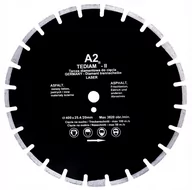 Tarcze do pił - Tarcza Diamentowa 400 X25,4 /20 mm A2 Asfalt Beton - miniaturka - grafika 1