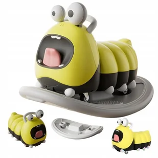 Bujak Jeździk Gąsienica Interaktywna dla dzieci ze światłami i muzyką 2w1 - Chodziki - miniaturka - grafika 1