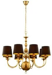 LAMPA WISZĄCA złoto czarna klasyczna BATUMI BM8 MS Jupiter - Lampy sufitowe - miniaturka - grafika 1