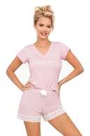 Piżamy damskie - Donna Piżama Simply 1/2 Powder Pink 42 Powder Pink - miniaturka - grafika 1
