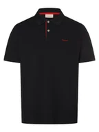 Koszulki męskie - Gant Męska koszulka polo Mężczyźni Bawełna niebieski jednolity, XL - miniaturka - grafika 1