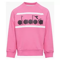 Bluzy dla dziewczynek - Diadora, Bluza dziecięca, Crewneck Sweat 5 Palle, różowy, rozmiar M - miniaturka - grafika 1