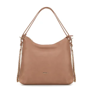 Damska torba – plecak ze skóry ekologicznej beżowa - Torebki damskie Damska torba – plecak ze skóry ekologicznej beżowa - Torebki damskie - miniaturka - grafika 1