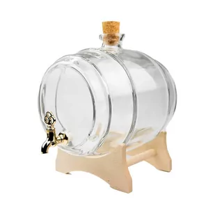 Beczułka,beczka szklana bezbarwna 2L - Domowy wyrób alkoholu - miniaturka - grafika 1