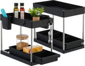 Półki do kuchni - relaxdays Półka pod zlewozmywak w zestawie 2 sztuk - miniaturka - grafika 1