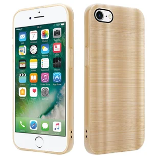 Etui Do Apple iPhone 7 / 7S / 8 / SE 2020 Pokrowiec w Brushed Złoto Etui Silikonowe Obudowa Case Cover Cadorabo - Etui i futerały do telefonów - miniaturka - grafika 1