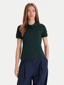 Koszulki i topy damskie - Lacoste Polo PF5462 Zielony Slim Fit - miniaturka - grafika 1