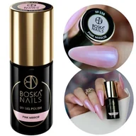 Lakiery hybrydowe - Boska Nails Lakier Hybrydowy do paznokci 538 Pink Mirror Natural Look 6ml - miniaturka - grafika 1