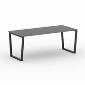 Stoły i stoliki do biura - B2B Partner Stół konferencyjny IMPRESS 2000 x 900 x 750 mm, antracyt 499432 - miniaturka - grafika 1