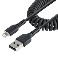 Kable komputerowe i do monitorów - StarTech RUSB2ALT1MBC kabel Lightning 1 m Czarny - miniaturka - grafika 1
