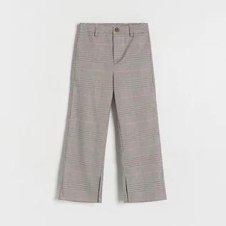 Spodnie i spodenki dla dziewczynek - Reserved - Spodnie w kratę - Wielobarwny - grafika 1