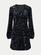 Sukienki - Pieces Sukienka koktajlowa 17133626 Czarny Slim Fit - miniaturka - grafika 1