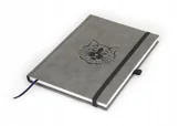 Planery - KOT Notes książkowy kratka Nubuk szary CZA10 - miniaturka - grafika 1
