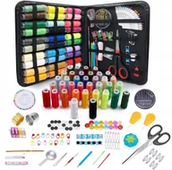 Pasmanteria - PRZYBORNIK DUŻY ZESTAW KRAWIECKI NICI IGŁY CENTYMETR DO SZYCIA ORGANIZER - miniaturka - grafika 1