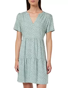 ONLY Damska sukienka ONLZALLY Life S/S THEA Dress NOOS PTM, Chinois Green/AOP:White Leafs, XXS, Chinois Green/Aop:white Leafs, XXS - Sukienki - miniaturka - grafika 1