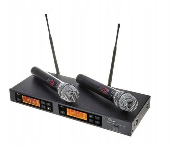 the t.bone free solo Twin HT 823 MHz bezprzewodowy system mikrofonów UHF