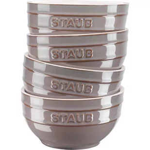 Staub Staub Serving - zestaw 4 misek okrągłych 12 cm, antyczny grafitowy 40508-152-0 - Miski i półmiski - miniaturka - grafika 2