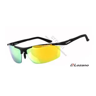 Męskie okulary LOZANO LZ-304B Polaryzacyjne lustrzane - Okulary sportowe - miniaturka - grafika 1