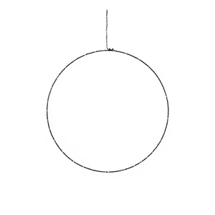 Czarna świąteczna wisząca dekoracja świetlna Markslöjd Alpha Circle, wys. 45 cm - Sztuczne kwiaty - miniaturka - grafika 1