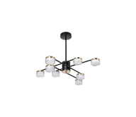 Lampy sufitowe - LED Żyrandol 8xLED/6W/230V 3000-6500K śr. 68 cm złoty/czarny - miniaturka - grafika 1