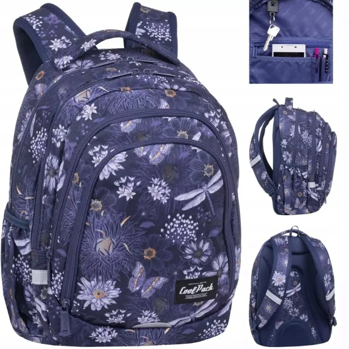 PLECAK SZKOLNY DLA DZIEWCZYNKI KWIATY TORNISTER KLASA 1-3 28L COOLPACK