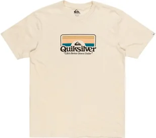t-shirt QUIKSILVER STEP INSIDE TEE Birch - WDW0 - Koszulki męskie - miniaturka - grafika 1