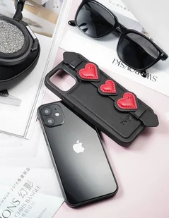 Kingxbar Sweet Series żelowe etui ozdobione oryginalnymi Kryształami Swarovskiego z podstawką iPhone 12 Pro Max niebieski - Etui i futerały do telefonów - miniaturka - grafika 14