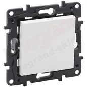 Wyłączniki światła i elektryczne - Łącznik 1-biegunowy NILOE STEP biały mat - miniaturka - grafika 1