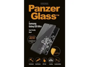 PanzerGlass Szkło do etui Case Friendly Galaxy S20 Ultra, czarna ramka 5711724072215 - Szkła hartowane na telefon - miniaturka - grafika 2