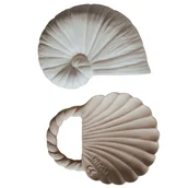 Gryzaki dla dzieci - Natruba gryzaki z naturalnego kauczuku muszle od urodzenia 2 sztuki - miniaturka - grafika 1