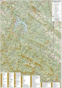Mapy i plansze edukacyjne - Bieszczady 1:75 000 - mapa zdrapka na podkładzie w drewnianej ramie, ArtGlob - miniaturka - grafika 1