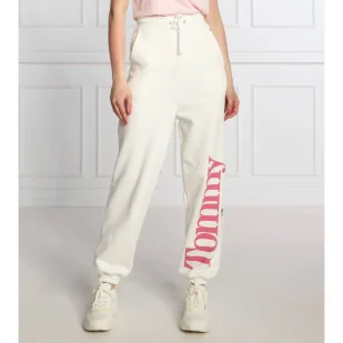 Tommy Jeans Spodnie dresowe | Regular Fit - Dresy damskie - miniaturka - grafika 1