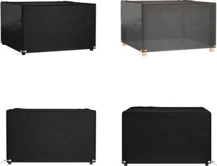vidaXL Pokrowiec na meble ogrodowe 8 oczek 125x125x75 cm Kwadrat - Pokrowiec na meble ogrodowe - Pokrowce na meble ogrodowe - Pokrowiec ochronny na meble ogrodowe - Plandeka na meble ogrodowe - Pokrowce na meble ogrodowe - miniaturka - grafika 1